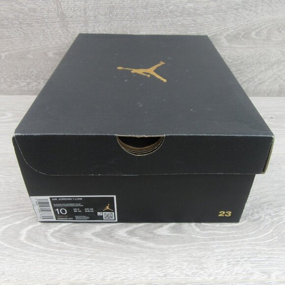 Air Jordan 1 Low University Blue Black Sneakers Men's Size 10 NEW - Picture 12 of 16